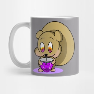 Squirrel Drinking Nut Boba! Mug